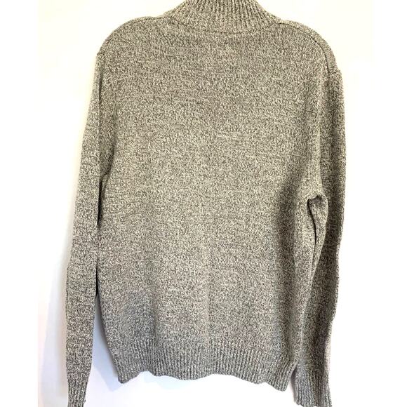 Urban Pipeline Sweater Henley Large Gray Mens Zip Acrylic Cotton Business Casual - Picture 2 of 4